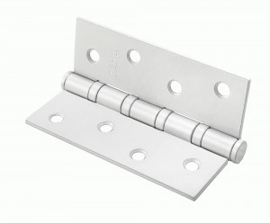 Петля под врезку РЕНЦ 100*75*2,5, 4 подшип. б/колп. белый  IN100-4BB FH W(2шт)