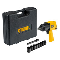 Ударный пневмогайковерт IW860+набор головок, 1/2&quot;, 7000 об/мин, 868 Нм Denzel