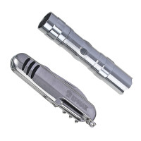 ЕРМАК Набор туристический, многофункциональный, 9 функций + фонарик, нерж.сталь