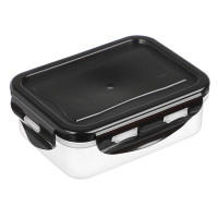 Контейнер герметичный для СВЧ с защелками, 0,33л, 130х100х45мм, пластик