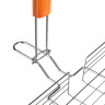 GRILLBOOM Решётка гриль хром со съёмной ручкой 57x30x24 глубина 5см, хромированная сталь