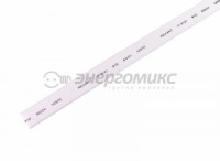 REXANT термоусадка трубка ТУТ 10/5 мм белая, цена за 1м(шт), (50!) 21-0001