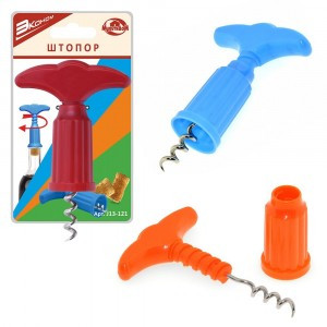 Штопор "Эконом" пластик J13-121 Мультидом