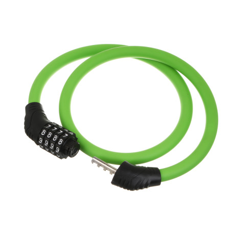 Замок велосипедный тм BY SPORT, противоугонный, тросовый, кодовый, 800х12мм, металл, пластик, 2 цв