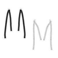 Серьги, медь, цирконий, 2 дизайна, БЖ25-2