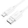 hoco. Кабель для зарядки модель X88, USB-C 2м, цвет: белый