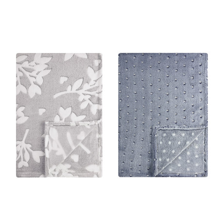 PROVANCE Нэви Плед микрофибра, 130х150см, 180гр/м, 2 дизайна