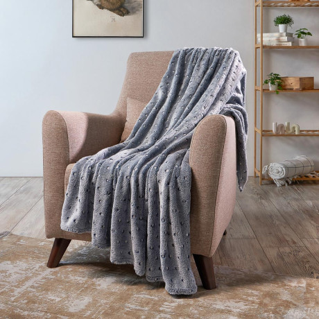 PROVANCE Нэви Плед микрофибра, 130х150см, 180гр/м, 2 дизайна