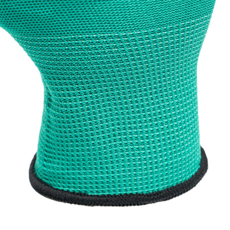 Перчатки полиэфирные с черным нитрильным покрытием, размер 9, 13 класс вязки Palisad