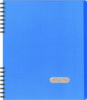 Тетрадь общая Attache,80л,клет,А5,спир,обл.пласт 103363