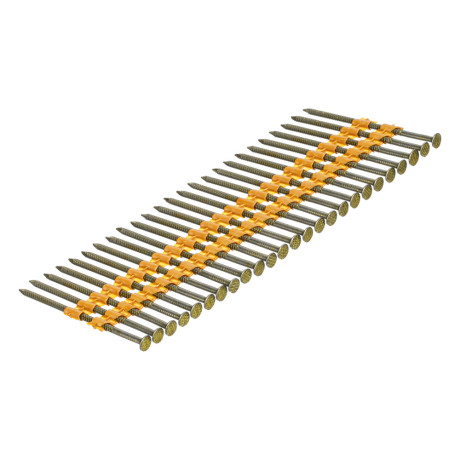 Гвозди для пнев. нейлера (крашен.) длина - 75 мм, диам. - 3,05 мм, 2000 шт. Denzel