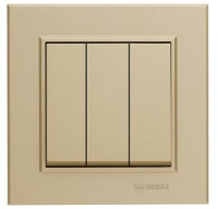 Makel Karea выкл. СУ 3 кл. латунь 56057091