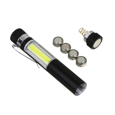 ЕРМАК Фонарь на магните, с клипсой для крепления, СОВ, 4xLR44, 10х1,6см