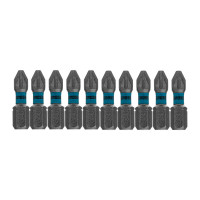 Бита торсионная PZ2 x 25 мм, для ударных шуруповертов, 10 шт. Gross