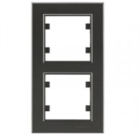 Makel Karea рамка  2 мест. дымч.(верт.) 56050707