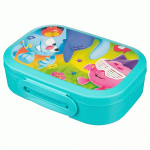 Ланч-бокс с декором "СМЕШАРИКИ" 180x130x50мм, 0,98л голубой 431335902 Бытпласт