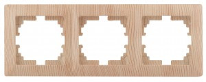 ЭРА Intro Solo Рамка 3 мест. СУ сосна 4-503-11, 5638