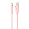 BY Кабель для зарядки Elite iP, 1м, 2.4А, Быстрая зарядка, розовый