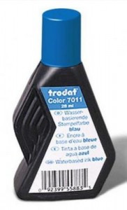 Краска штемпельная TRODAT синяя 28 мл, на водной основе, 7011с 220735