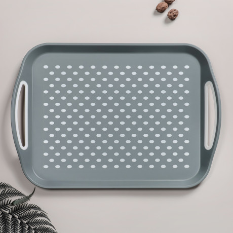 Поднос прямоугольный антискользящий "Мокко", 45,5х32х4,5см