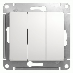 Systeme Electric GLOSSA мех. выкл. СУ 3 кл. бел. (пл.осн.) GSL000131 (20!)