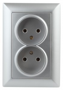 ЭРА Intro Solo роз. СУ, 2 мест. , 2х2P, 16A, алюминий, 250В, IP20, 4-204-03 4621