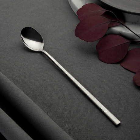Ложка десертная с удлиненной ручкой "Мрамор", 21см, нерж.сталь