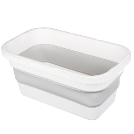 Ведро ФЛЕКС 16л прямоугольное складное, смоки, М 2427