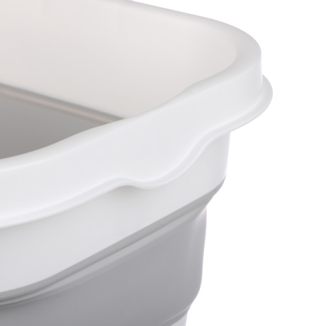 Ведро ФЛЕКС 16л прямоугольное складное, смоки, М 2427