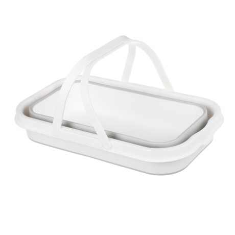 Ведро ФЛЕКС 16л прямоугольное складное, смоки, М 2427