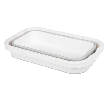 Ведро ФЛЕКС 16л прямоугольное складное, смоки, М 2427