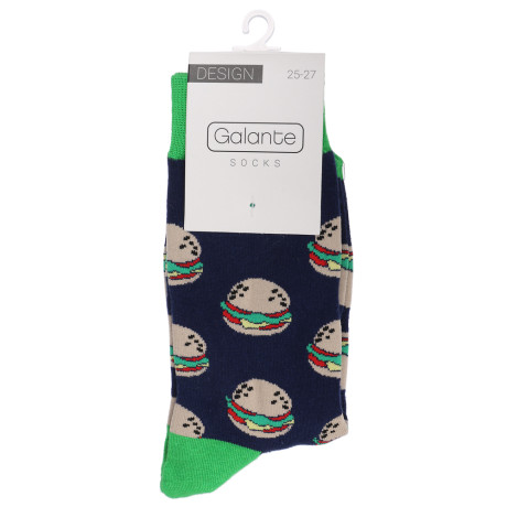 GALANTE Носки фантазийные, р.25-27, 80% хлопок, 20% эластан, 6 диз.