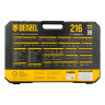 Набор инструментов, 1/2", 1/4", 3/8", CrV, S2, пластиковый кейс, 216 предметов Denzel
