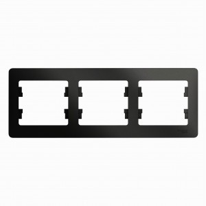 Systeme Electric GLOSSA рамка СУ 3 мест. антрацит (горизонт.) GSL000703 (5!)