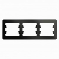 Systeme Electric GLOSSA рамка СУ 3 мест. антрацит (горизонт.) GSL000703 (5!)