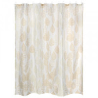 Штора для ванной комнаты полиэстер 180*180см,12 колец,Листья,SC-PE-51,108997/Рыжий кот