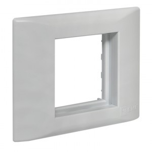 EKF Рамка+суппорт на 2 модуля (1 пост) для парапетного кабель-канала C-Line sup-2-105-50