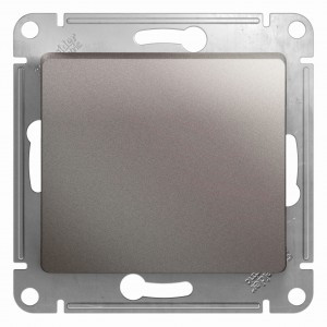Systeme Electric GLOSSA мех. выкл. СУ 1 кл. платина (пл.осн.) GSL001211 (10!)