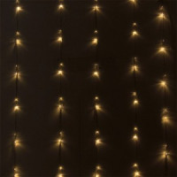 Гирлянда-занавес 320LED теплый белый 3*2,5м, прозр. провод 2,5м, IP20 CL-320WW Funray