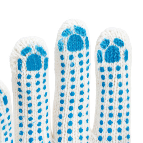 Перчатки х/б, ПВХ покрытие, "Точка", 7 класс