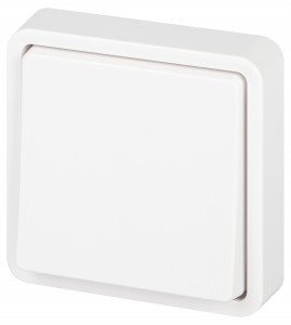 ЭРА Эксперт выкл. (перекл.) СУ 1 кл. проходной IP55, 10А,250В, белый 11-1523-01 63300