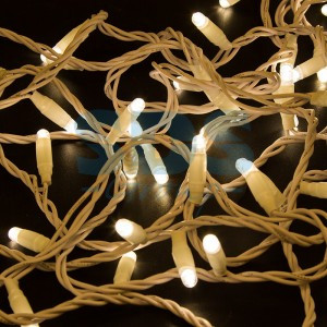Гирлянда-нить ул. 100LED т.-бел. 10м бел.ПВХ без б/п (код677681) IP65 соед. 220V 305-166 Neon Night