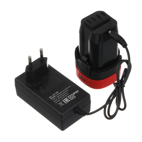 ЕРМАК Дрель-Шуруповерт бесщеточный в кейсе, 2 АКБ, 20в/2А, короткий корпус