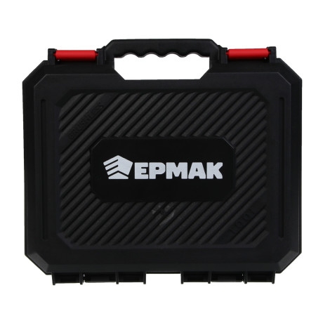 ЕРМАК Дрель-Шуруповерт бесщеточный в кейсе, 2 АКБ, 20в/2А, короткий корпус