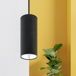 ЭРА PL12 GX53 BK/SL Подвес, алюминий, max 12W, 96х80мм, черный/серебро 7909