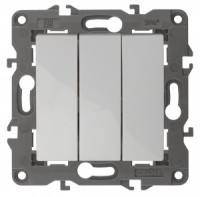 ЭРА 14 Elegance мех. выкл. СУ 3 кл. 10А,250В, белый 14-1107-01 автоклеммы 3592