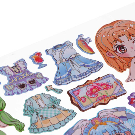 Набор для творчества с наклейками бумага, PP, PVC, 20х30см, 6 дизайнов