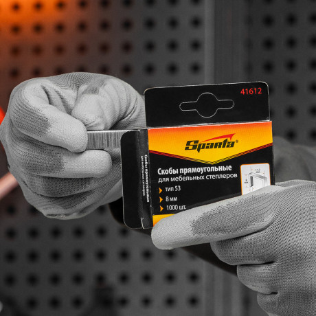 Скобы, 8 мм, для мебельного степлера, тип 53, 1000 шт, Sparta