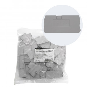 Stekker заглушка торцевая для ЗНИ LD572 4мм2 LD581-1-40(JXB PT4)(уп.100шт,цена за шт)серый49265