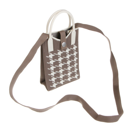 Сумочка кроссбоди на кнопке с длинным ремнем тм ЮL Бьянка, полиэстер, 19х13 см, 3 дизайна